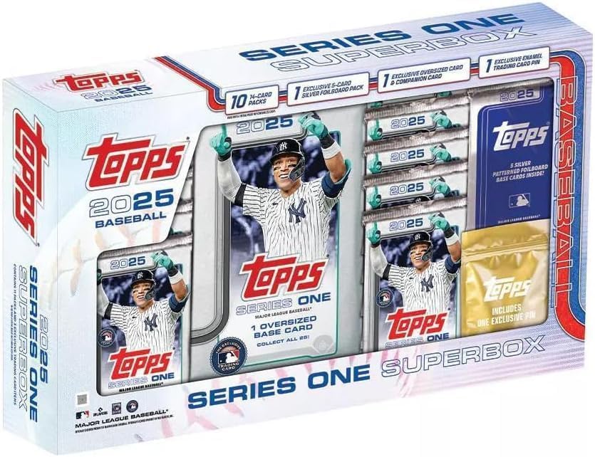 

2025 Topps MLB Серия первая Бейсбольная коллекционная карточка Супербокс