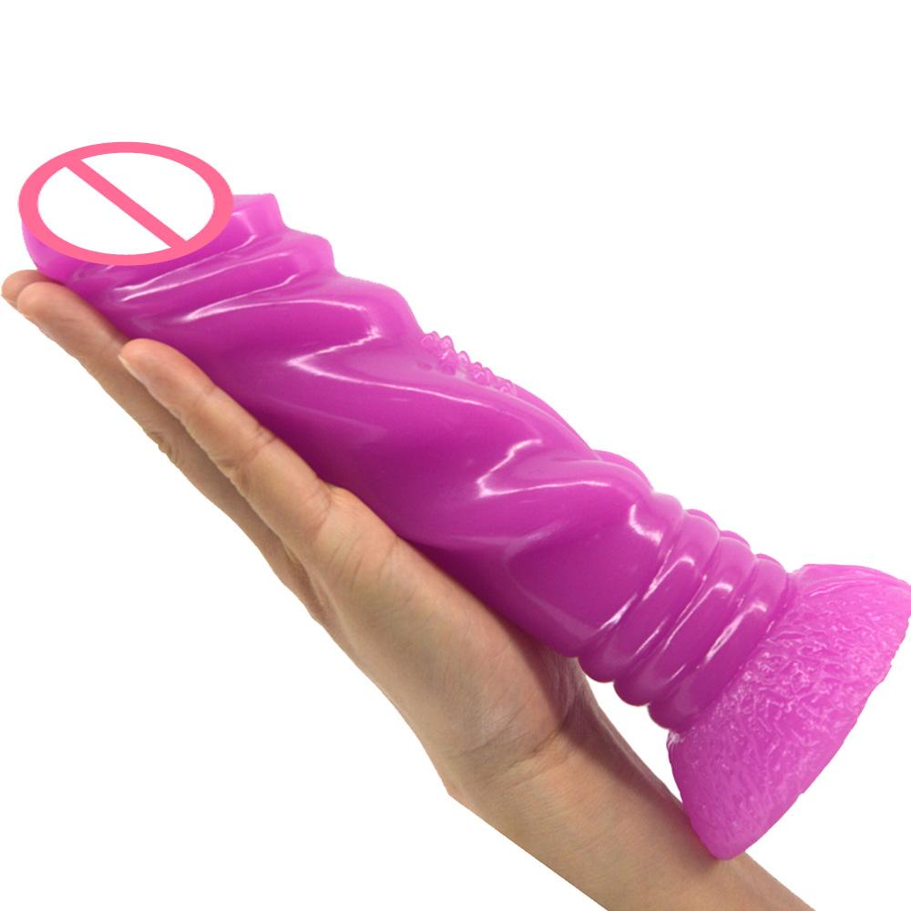 Realistic Silicone Dildo Thick Anal Plug Long Penis for Women with Thick Glans Real Dong and Powerful