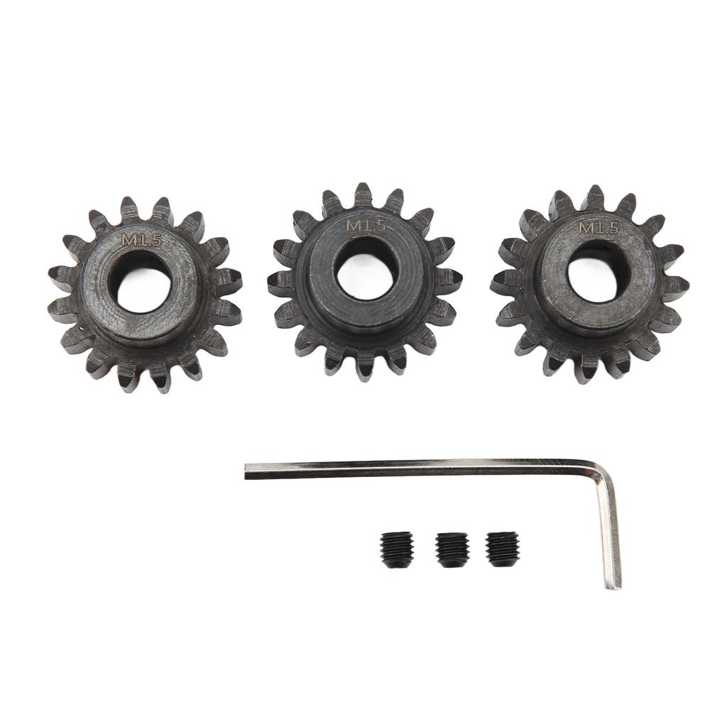 3pcs RC Car Gear Set 8mm Inner Hole Steel Car Motor Gear for 1 5 1 8 1 10 Model Car