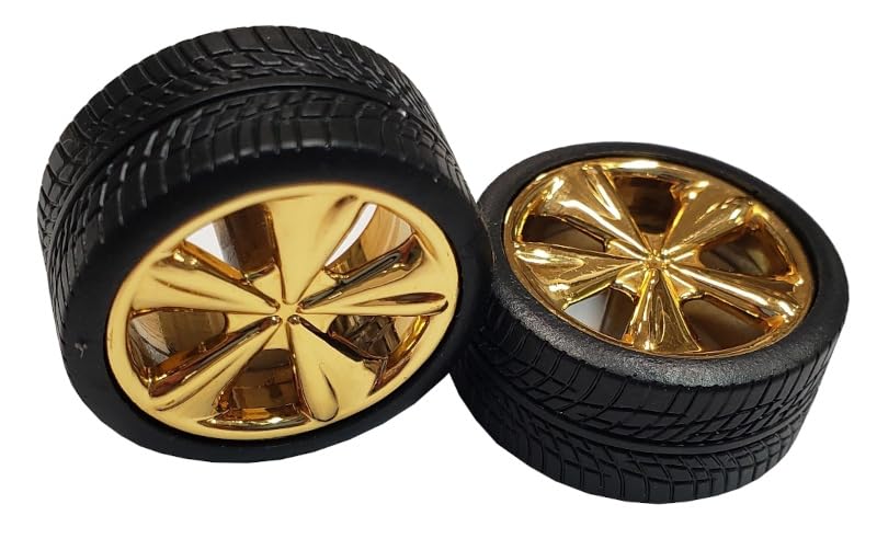 

Pegasus Hobby Tiburon Rim Gold Plated with Tires Set of 4 Plastic Model Parts PH1260 1/24