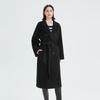 LANCY Women's Pure Wool French Style Midi Coat