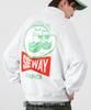 [IMPROVES] [SIDEWAYSTANCE] Snack Logo Fleece Half-Zip Sweatshirt