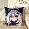 Game GGenshinIImpact Cushion Cover Pillow Case Antidustmite Pillowcase Silky Short Plush Sofa Cushion Cover hot