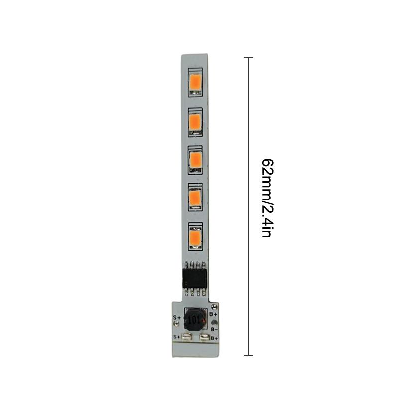 Solar-Flammenlicht Ersatzplatine 1,2V 5 Stück 10 LEDs für Außenbereich Garten Solar-Kerzenlampe DIY Montage