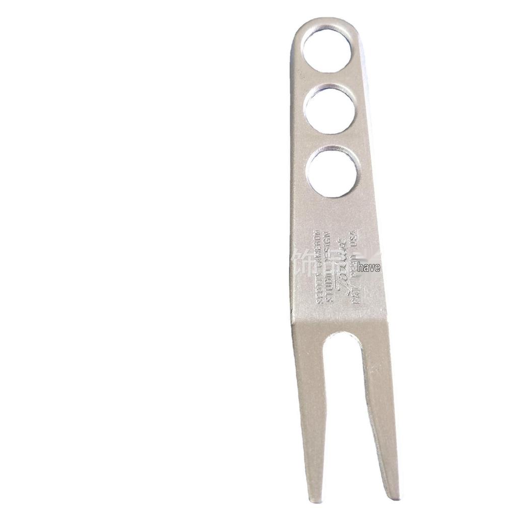 Zinc & Aluminum Alloy Golf Divot Tool - Black, Silver, Green