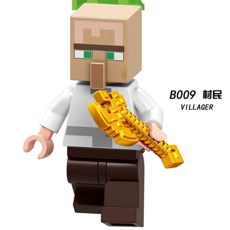 Minifiguren Bausteine ​​Spielzeug World Series Baustein-Minifiguren für Kinder Minecraft Eisen