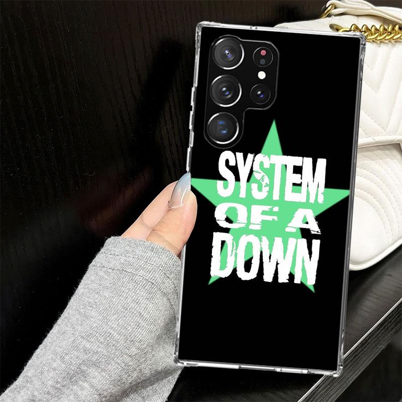 System Of A Down Case for Samsung Galaxy S25 S24 S23 S22 Ultra Soft Phone Cover S25 Edge S21 Plus S20 FE S10 + Black Cover