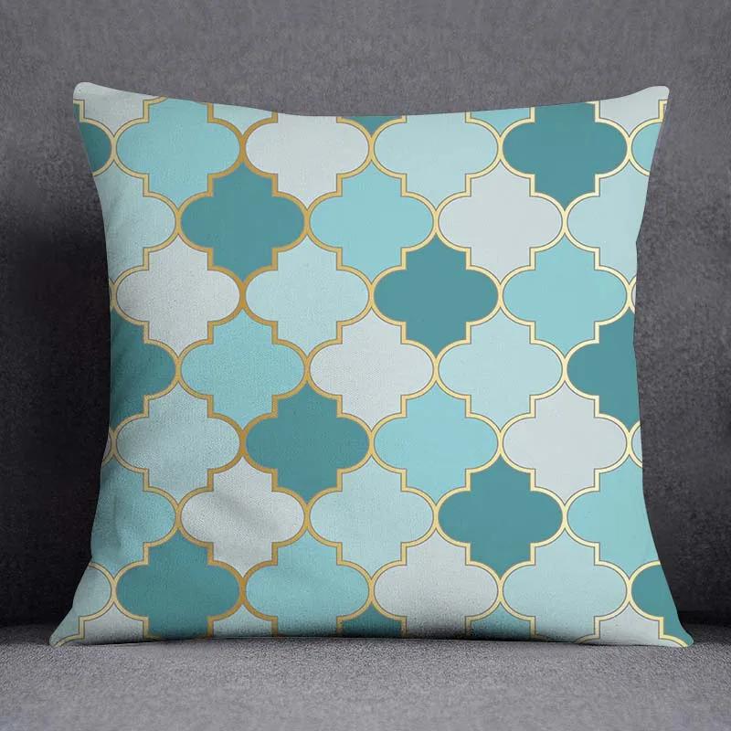 Dark Green Flower and Animal Pattern Home Decoration Pillowcase Square Pillowcase Home Office Decoration Cushion Cover