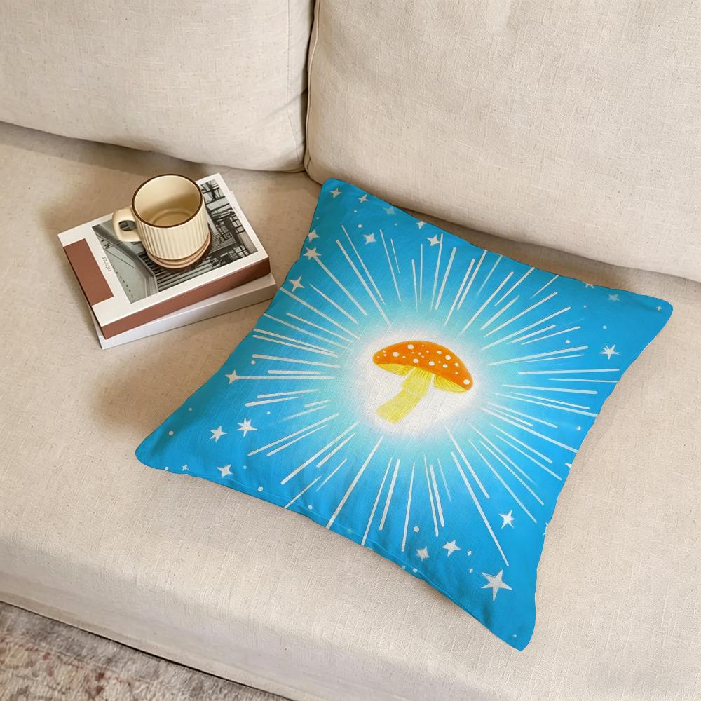 G-Glowing Fruits Cushion Cover Fabric Soft Furnishing,Pillowcase, Cushion Cover, Sofa Pillow, Home Decoration