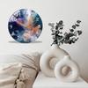 Round Glass Wall Clock 30cm Diameter Custom Photo Clear Glass Silent Sweep Second Hand Decor