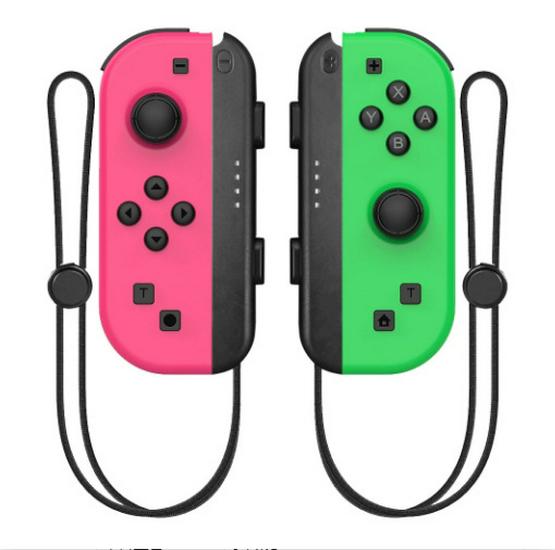 Wireless Bluetooth Joy-Con Controllers with Wake-Up Feature and Wrist Strap, Left and Right Separately for Switch