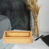 Bamboo Desktop Storage Basket Small Woven Organizer Box Bedroom Bathroom Bathroom Storage Container Nursery Holder