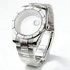 39/36mm Engine-Turned Bezel Watch Case Ref.115210 For Seiko Oyster Perpetual Date NH35/36 Automatic Movement Sapphire Mod Parts
