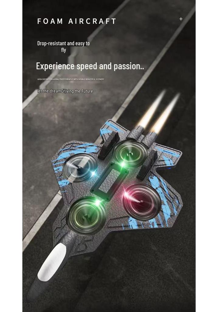 Popular Children's Remote Control Airplane Toy - Long Battery Life, Stunt Capable Fighter Drone Gift Box
