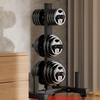 WEZHO Mobile Barbell Plate Storage Rack