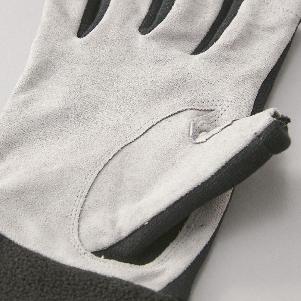 Free Knot Photonic Fouron Sheepback Gloves, 3-Piece Cut, Medium, Black, Y4622-M-90