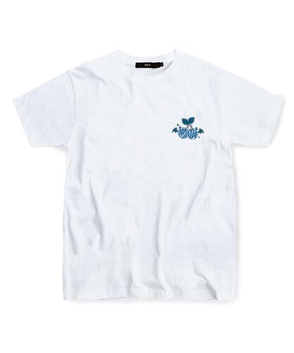 ESCAPEFROM Blue Cherry Logo T-Shirt White