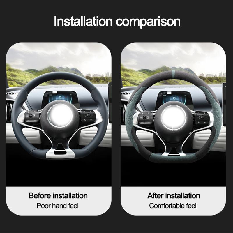Car Steering Wheel Cover Wrap for Changan Chana CS35 PLUS 2018 - 2026 2026 D Type Steering-Wheel