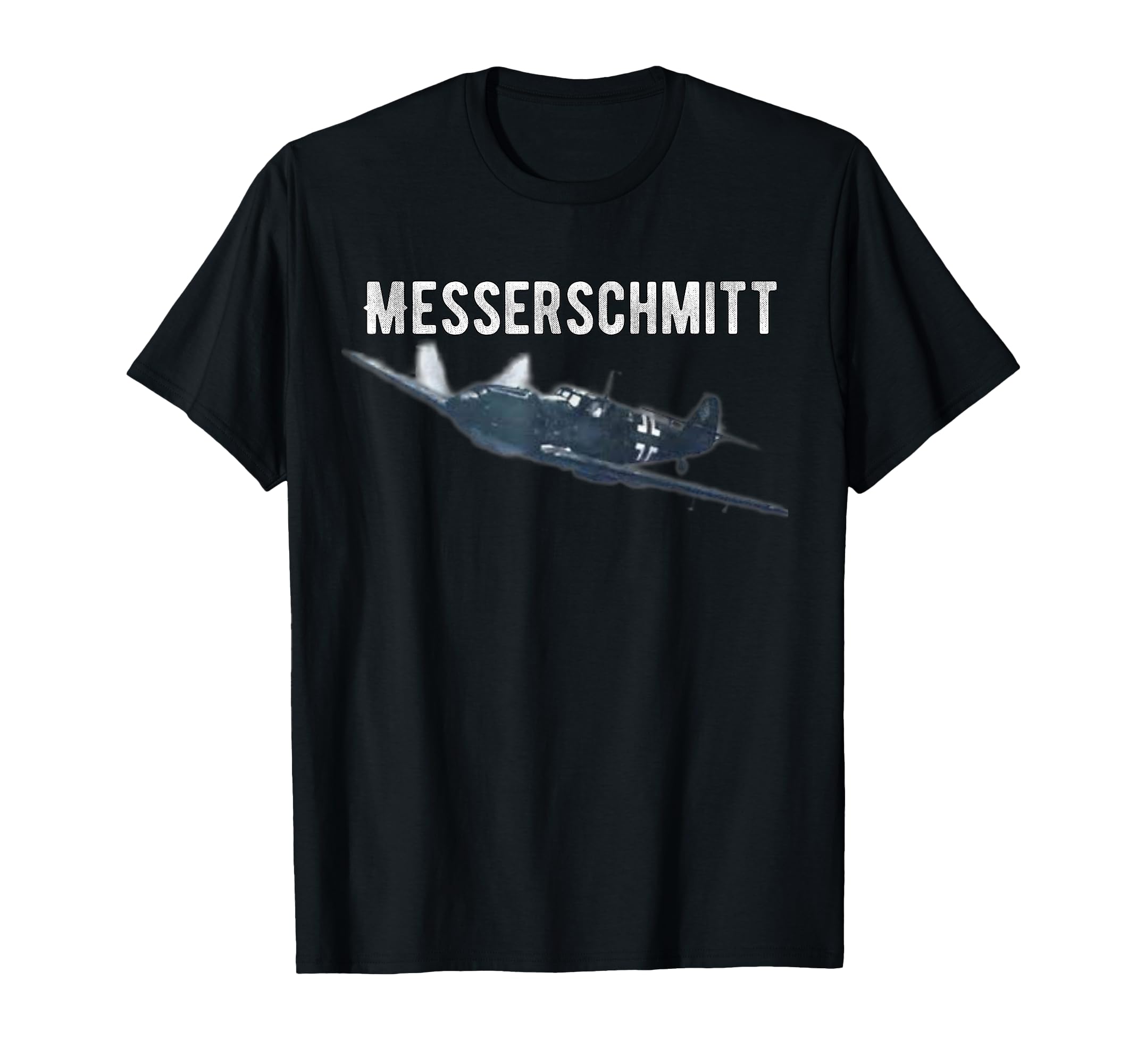 Футболка с изображением немецкого истребителя Messerschmitt времен Второй мировой войны