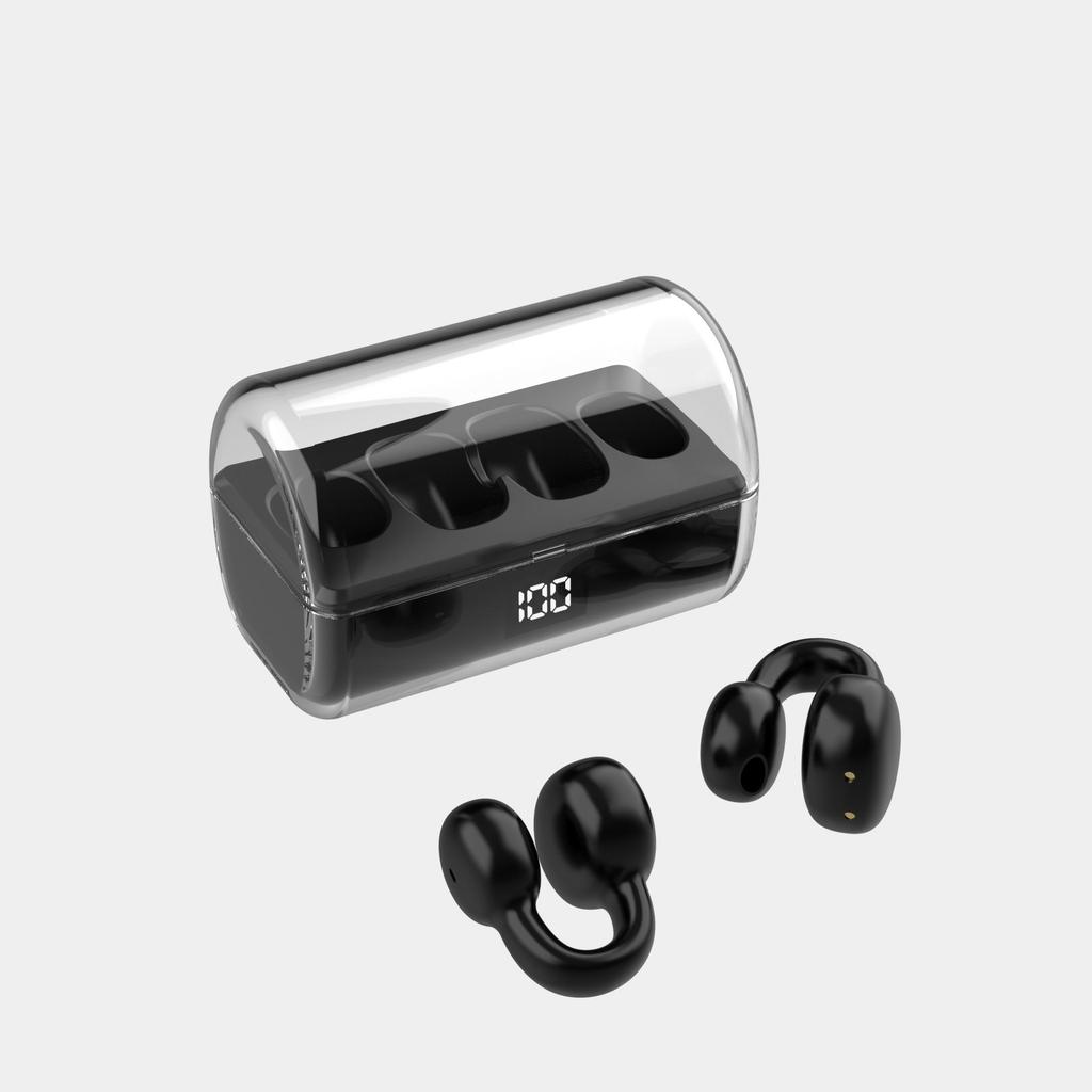 2023 FK8 Bluetooth Ear Clip Earphones with Digital Display Case - Sports Wireless