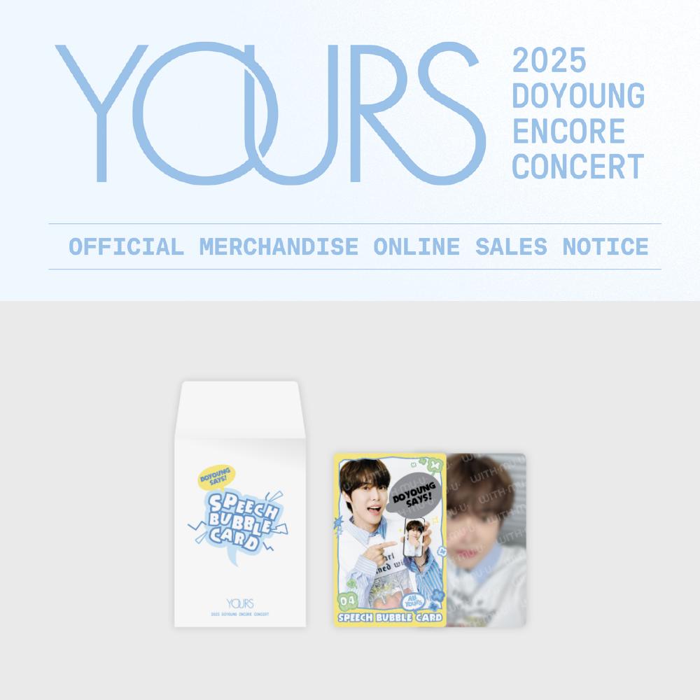 

Предзаказ 2025 DOYOUNG Encore Concert Yours Набор карточек с речевыми облачками Random 1 pack
