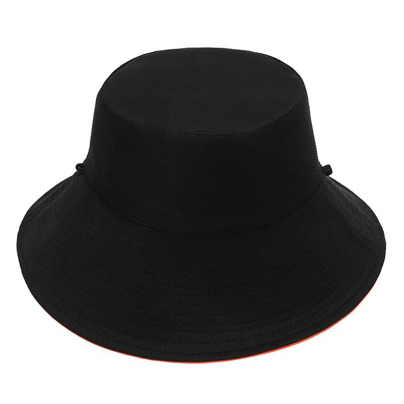 New spring and autumn bucket hat women's sun protection hat sun hat face cover basin hat simple solid color versatile hat