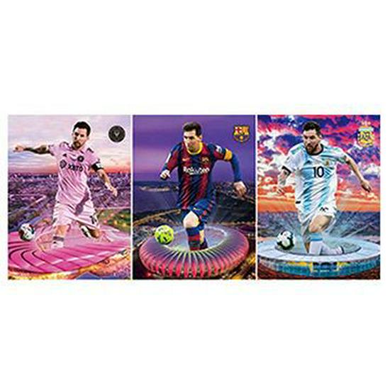 European & American 3D Stereo Sports Poster: Gradient Naked Eye Lenticular Art