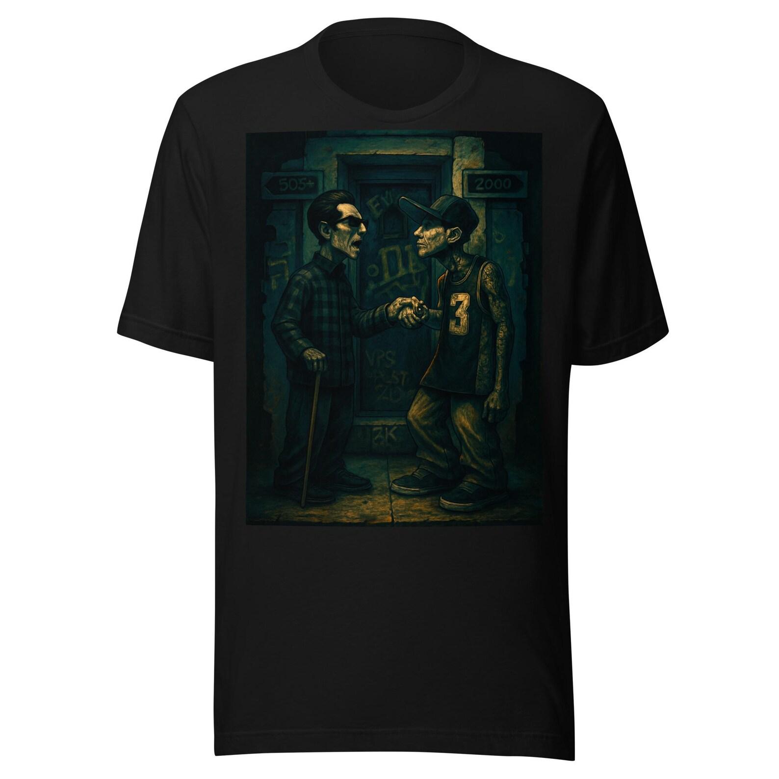 Urban Brotherhood Art T-Shirt – Generational Street Culture Illustration Unisex t-shirt 3XL