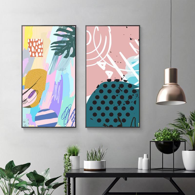 

Абстрактный стиль Тропические растения Плакат Зеленые листья Декоративная картина Современная настенная живопись Картины для гостиной Домашний декор