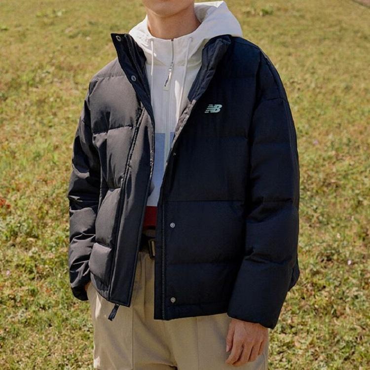 New Balance Essential Logo Puffer Jacket Asia Sizing 'Black' Men's AMJ23345-BK