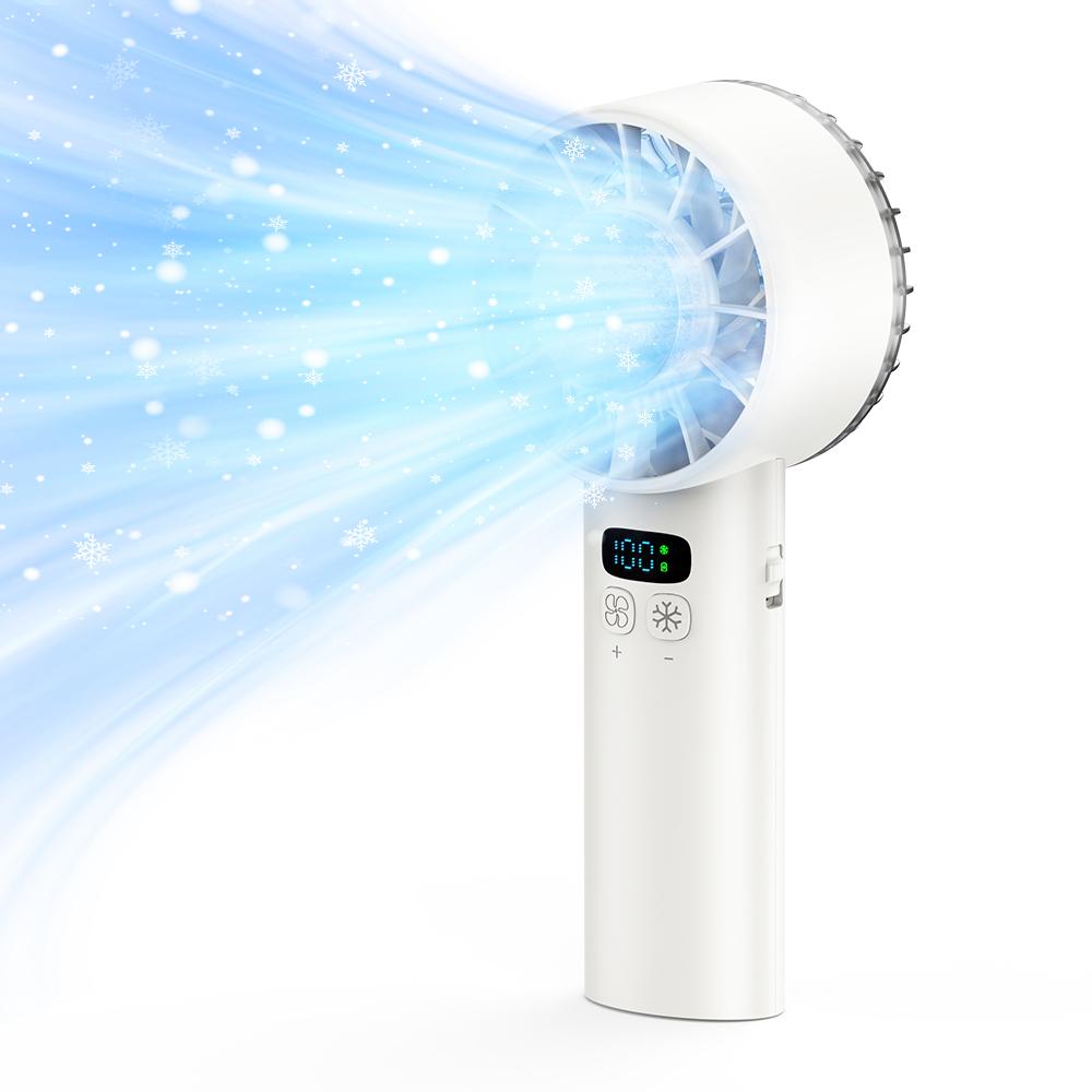 Refrigeration high-speed handheld fan with 100 gears and 5200mAh ultra long battery life portable summer small fan