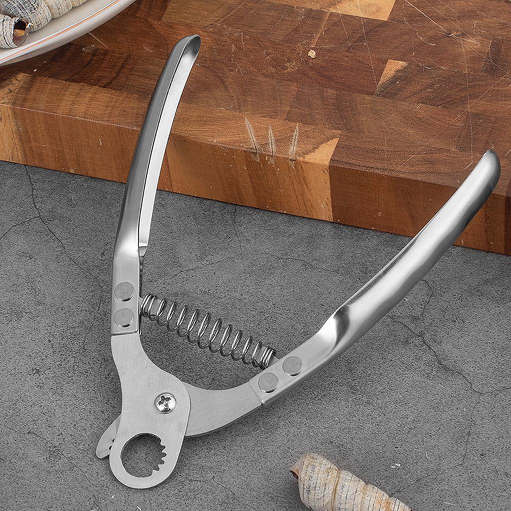 2 adet Paslanmaz Çelik Salyangoz Kuyruğu Kesici Deniz Ürünü Makası Verimli Ergonomik Sap Makas Mutfak Aleti Hızlı Pişirme için