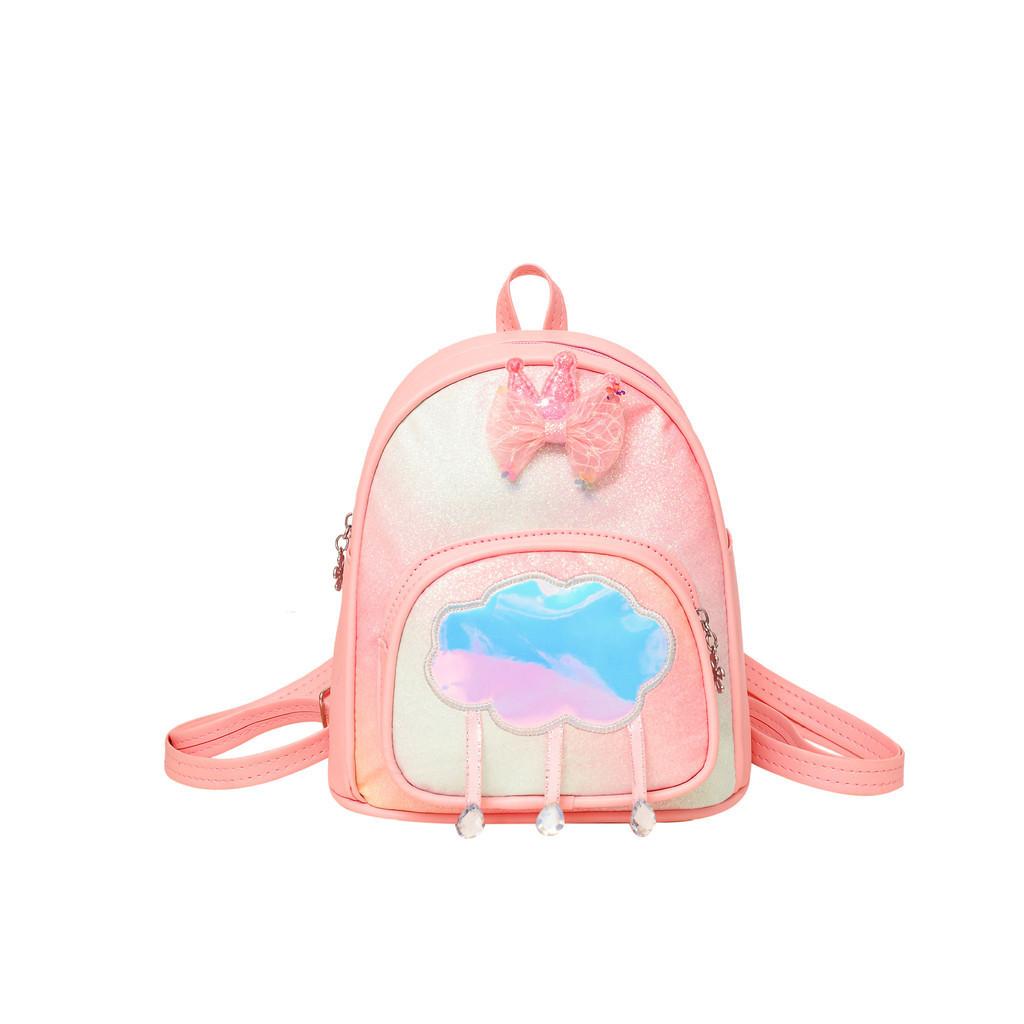 Lightweight And Cute Girls' Backpack With Bowknot For Kindergarten And School