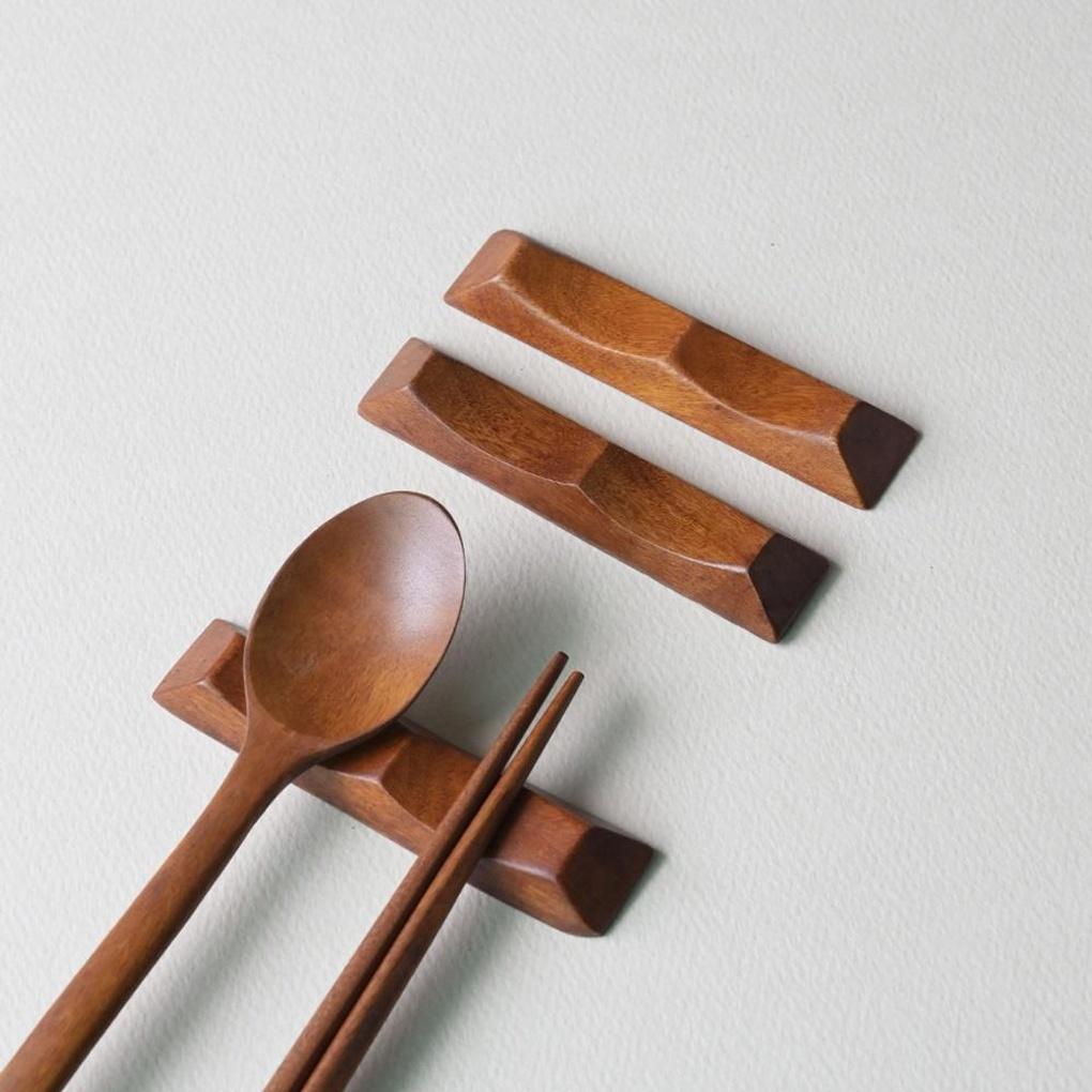 Romwood Rosewood Wooden Spoon Rest Mountain Hill