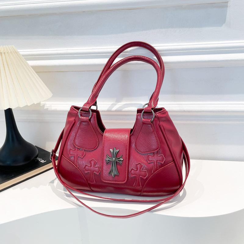 Sweet and Cool Spice Girl Medieval Locomotive Bag Female New Trendy High Value Light Luxury Messenger Bag Handbag