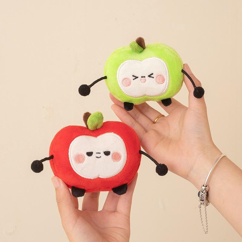 Magnetic fruit doll green apple red apple plush toy can be compressed separately sun fruit doll