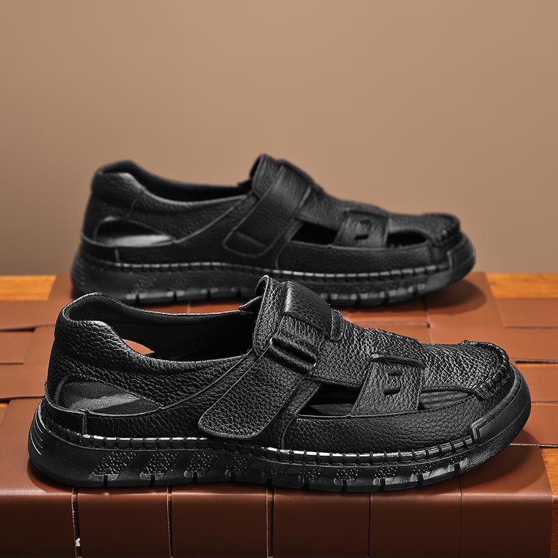 

Fashion CYYTL Mens Summer Sandals Outdoor Casual Shoes Beach Walking Slides Slippers Comfort Luxury Designer Lightweight Leather Fashion 44