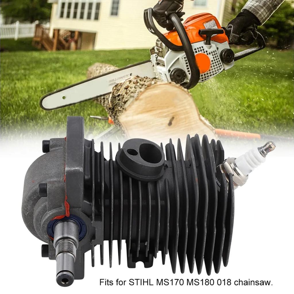 Cylinder Piston Crankshaft Engine Motor 38MM Cylinder Piston Crankshaft for  MS170 MS180 018 Chainsaw Engine Motor Cylinder