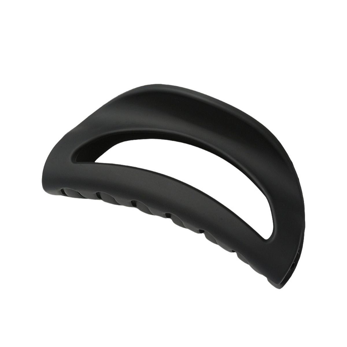 TCB Silicone Hair Claw Clips, Premium Hair Clips for Women, Stylish Banana Hair Clips Minimalist Rubber Texture Hair Clamps чёрный