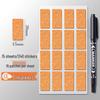 Color Cork Self-Adhesive Label Stickers for Handwritten Notes and Small Markers