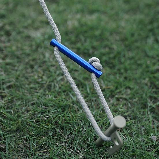 Přezka na větrné lano z hliníkové slitiny 7MM 2 otvory Outdoor Camping Turistika Přístřešek stanu s baldachýnem Guy Line Nastavovač lanka Napínač lanka