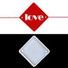 Square Keychain Silicone Mold Pendant Molds for Resin Casting Molds with Hole for Home Pendant with Hanging Hole
