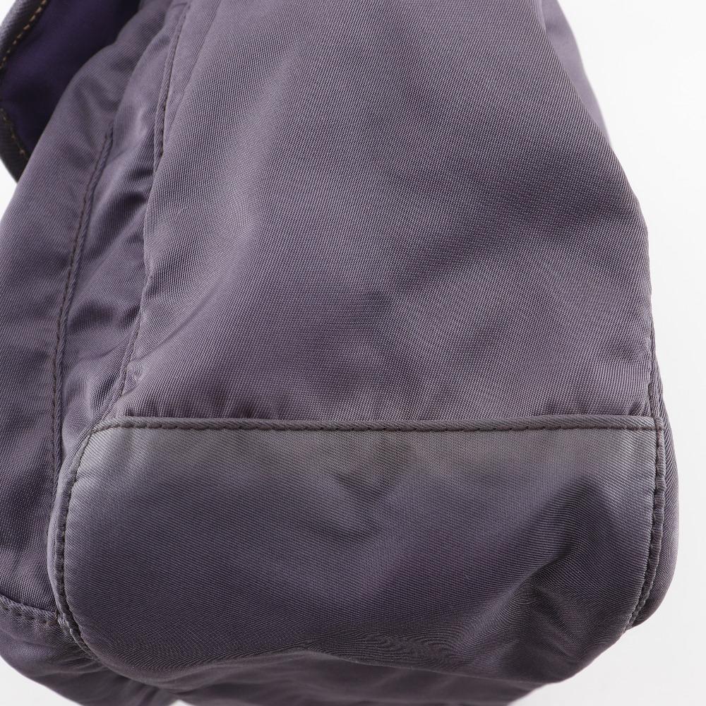 PRADA Shoulder Bag BT0687 MIRTILLO purple Nylon/leather Women Used