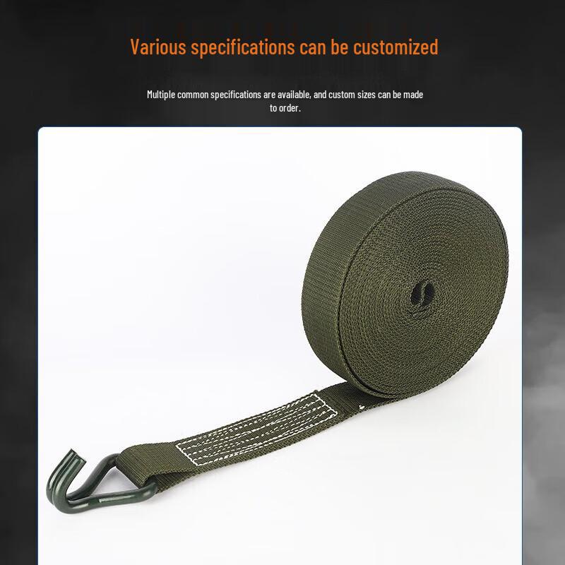 Ratchet Tie-Down Strap with Double Hooks