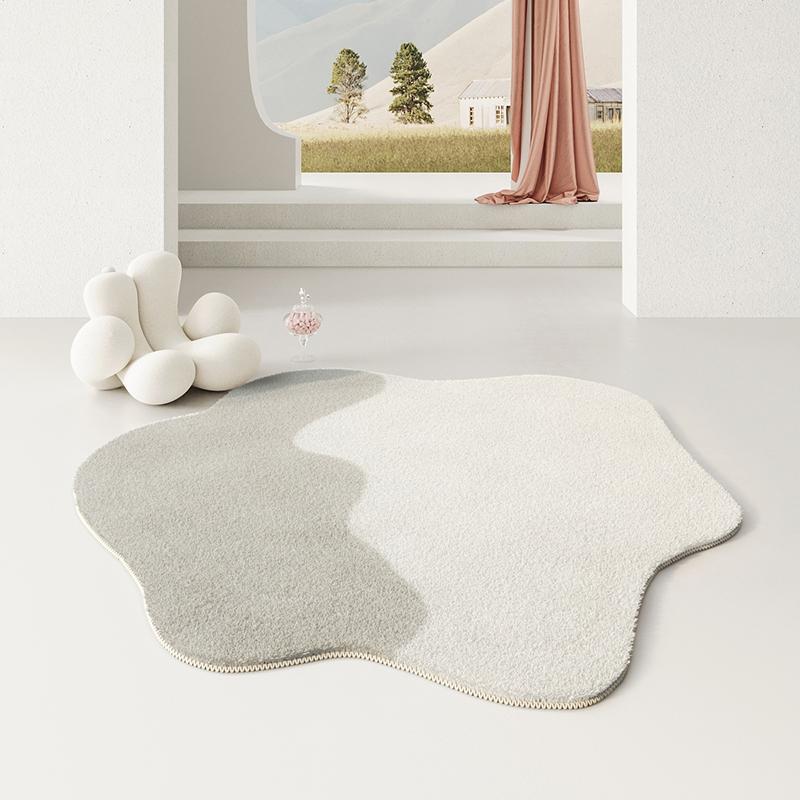 Irregular Cloakroom Non-Slip Mat Nordic Style Living Room Decoration Shaped Carpet Thicken Bedroom Bedside Rug Home Plush Rugs