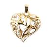 Les Trésors De Lily [E0242] - Gold Plated Pendant 'Amour Filled' white/White