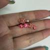 Gemstone Embellished Cherry Blossom Ring Crystal Accents Jewelry Box  Anniversary Birthday Gift