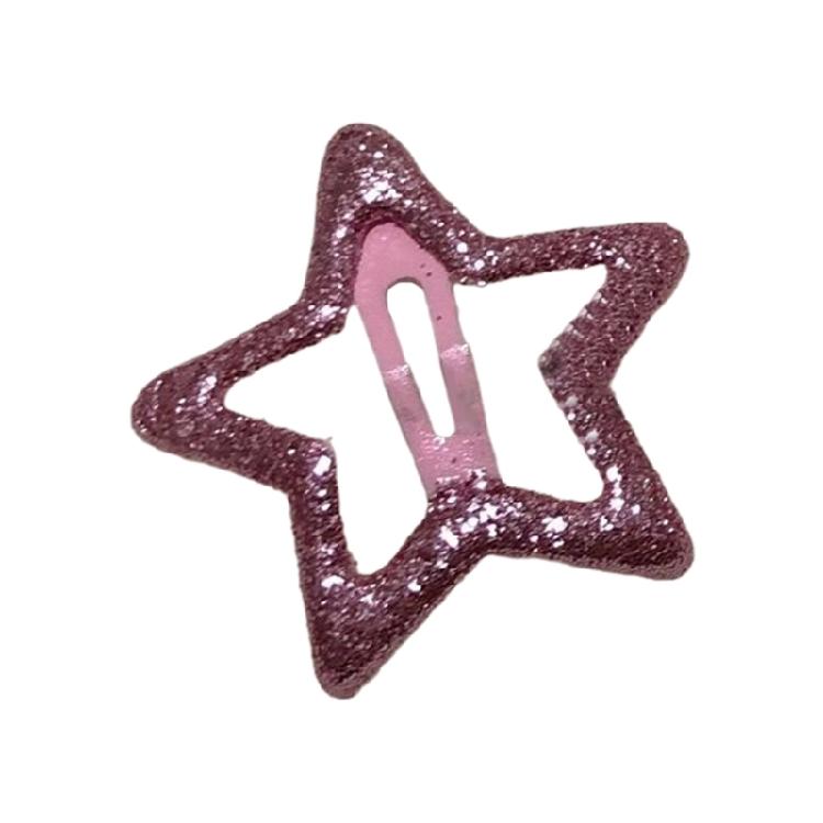 Metal Hairpin Five-pointed Star Hair Clip Girl Barrettes Children Side Clip