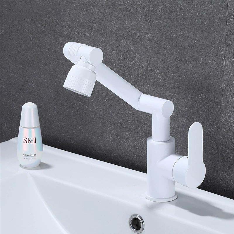 Robinet de lavabo de salle de bain en laiton antique Mélangeurs de cuisine universels Robinets Chaud Froid Ménager Modes doubles Rotatif Bidet Bras robotique