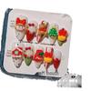 Dopamine Christmas Bear Manicure: Handmade Wearable Cartoon Fake Nails
